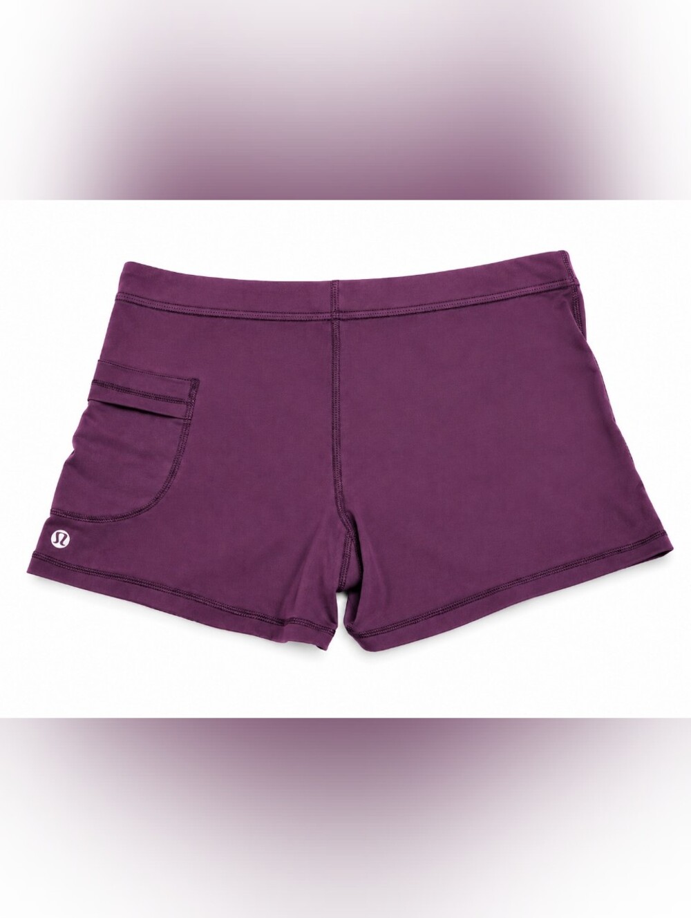 Lululemon Women’s Size 8 Plum Purple Athletic Running Shorts Pocket